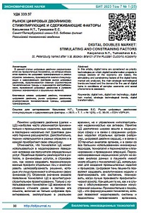 Рынок цифровых двойников:  стимулирующие и сдерживающие факторы